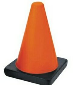 Blank Traffic Cone Stress Reliever