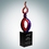 Custom Art Glass Twist Award, 12" H x 3 1/8" W x 2" D, Price/piece