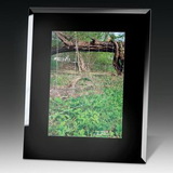 Custom Black Glass Photo Frame, 8
