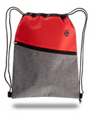 Custom Two-Tone Drawstring Cinch Bag, 13