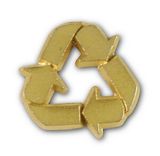 Blank Recycle Symbol Lapel Pin