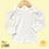 Custom The Laughing Giraffe&#174 Long Sleeve Cotton Infant Lap T-Shirt w/ Fold Over Mittens - White, Price/piece
