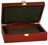 Custom Rosewood Finish Gift Box, 7 3/4