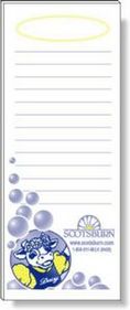 50 Page Magnetic Note-Pads with 2 Custom Color Imprint (3.375"x8.5")
