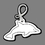 Custom Dolphin (Outline) Bag Tag, Price/piece