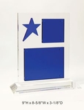 Custom Blue Dazzling Star Crystal Award Trophy., 9