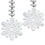 Custom Foil Snowflake Danglers, 30" L, Price/piece