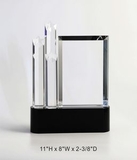 Custom Straglow Optical Crystal Award Trophy. 11