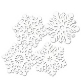 Custom Die Cut Snowflake Cutout, 15