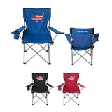 Custom Flag Design Folding Lounge Chair, 34