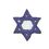 Custom International Collection Embroidered Applique - Star of David, Price/piece