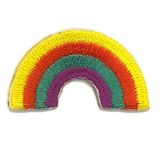 Custom Potpourri Embroidered Applique - Large Rainbow