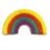 Custom Potpourri Embroidered Applique - Large Rainbow, Price/piece