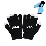 Custom Smartphone Acrylic Touch Screen Knit Gloves, 8 3/10