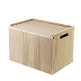Custom Wood Display Crate with Sliding Cover, 16