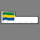 6" Ruler W/ Flag of Gabon, Price/piece