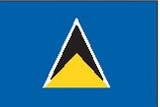 Custom Nylon St. Lucia Indoor/ Outdoor Flag (5'x8')