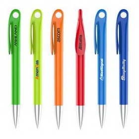 Custom Colorful Series Plastic Ballpoint Pen, 5.51" L x 0.43" W