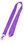 Custom Violet Nylon Lanyards 1" (20Mm), Price/piece
