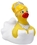 Custom Rubber Blushing Bride Duck, 3" L X 3 3/4" W X 3 3/4" H, Price/piece