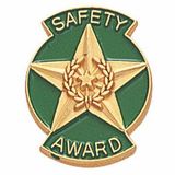 Blank Safety Award Pins (Safety Award Star & Wreath), 3/4