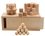 Custom 3 In 1 Wooden Puzzle Box Set, 6.5" L X 2.5" W X 2.25" D, Price/piece