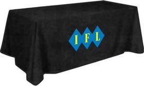 Custom Tablecloth with logo . fits 6' Table