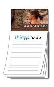 Custom Magna-Pad Stock Business Card Magnet Note Pad w/ 50 "Things To Do" Sheet