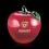 Custom Red Beaufort Apple Paperweight, 3 1/2" Diameter, Price/piece