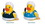 Custom Rubber House Keeper Duck, 3 1/4" L x 3" W x 3 1/8" H, Price/piece