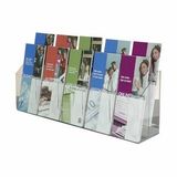 Custom 10-pocket Clear Acrylic Brochure Holder - Wall