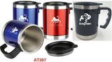Custom 16 Oz. Acrylic Straight Body Travel Mug W/ Stainless Steel Interior, 5 1/4