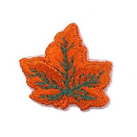 Custom Floral Embroidered Applique - Leaf