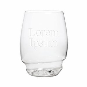 Custom Prestoflex Stemless Wine Glass, 4 3/8" H X 3 1/4" Diameter