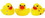Blank Rubber Dotty The Spotted Duck, 4" L x 3" W x 2 3/4" H