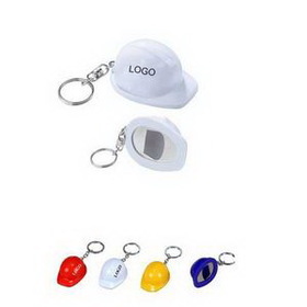 Custom Plastic Hat Bottle Opener Key Chain, 2 1/2" L x 1 14/16" W