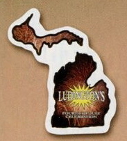 Custom 3.1-5 Sq. In. (B) Magnet - State of Michigan, 30mm Thick