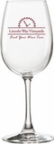 Custom 13 oz. Clear Fire Wine Glass, 2 2/5