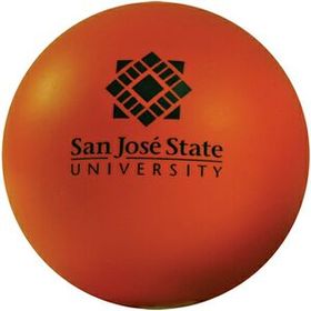 Custom Orange Squeezies Stress Reliever Ball