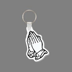 Key Ring & Punch Tag W/ Tab - Praying Hands