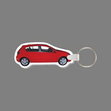 Key Ring & Full Color Punch Tag - 4 Door Compact Car