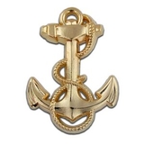 Blank U.S. Navy Midshipman Pin, 1 1/8