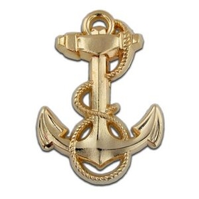 Blank U.S. Navy Midshipman Pin, 1 1/8" H