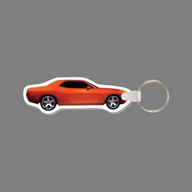 Key Ring & Full Color Punch Tag - Dodge Challenger Car