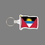 Key Ring & Full Color Punch Tag W/ Tab - Flag of Antigua & Barbuda, Price/piece