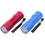 Custom Red 9 LED Aluminium Mini Pocket Torch Flashlight Camping Light, 3 1/2" L x 1" Diameter, Price/piece