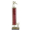 Custom Pink Moonbeam Single Column Trophy w/Figure & Eagle Trim (18"), Price/piece