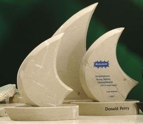 Custom Large Verona Classic Sail Boat Award (8"x11")