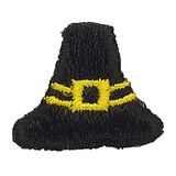Custom Holiday Embroidered Applique - Pilgrim's Hat