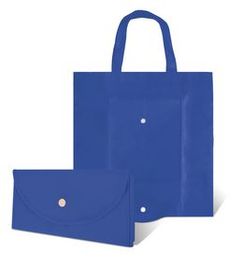 Blank Foldable Tote Bag with Snap Closure
